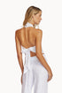 PQ Swim Water Lily Linen Wrap Top